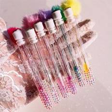 Mascara Eyelash Spoolies Brushes Lash Tube Lash Applicator Disposable mascara wands with keychain
