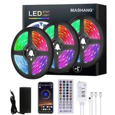 20m LED Smart Strip Lights TV Bakgrundsbelysning RGB Bluetooth Musiksynkronisering