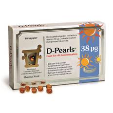 D-Pearls Stærk 38 µg - Solens Vitamin - 40 stk.