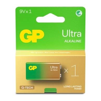 GP Ultra Alkaline 9V-batteri, 6LF22/1604AU