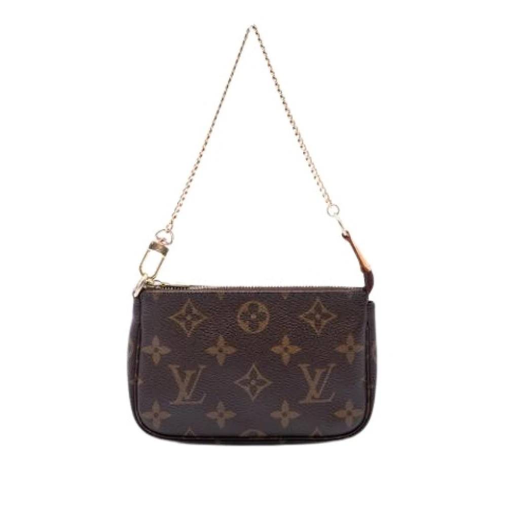Louis Vuitton Vintage Pre-owned Mini Pochette Accessoires - Vintage - Dame - Brun - ONE SIZE - Uld