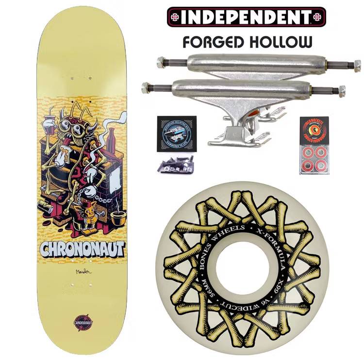 Pro Complete Chrononaut Relax Two x Independent trucks x Bones X Formula