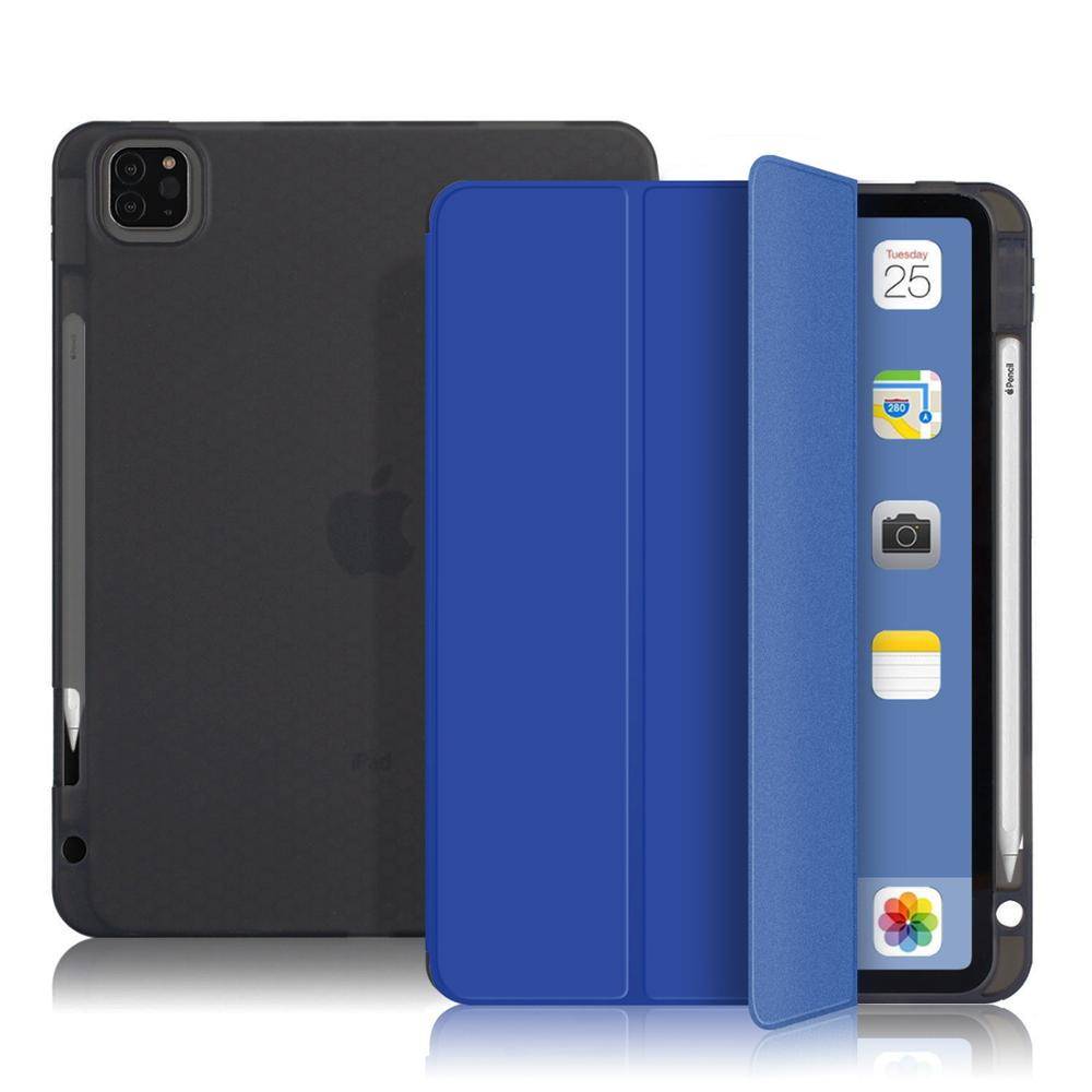 För ipad pro 11 fodral för ipad pro 12.9 12 9 magnetisk med pennhållare smart skal för ipad pro fodral - Bcct-mörkblå / För ipad pro 11 2020