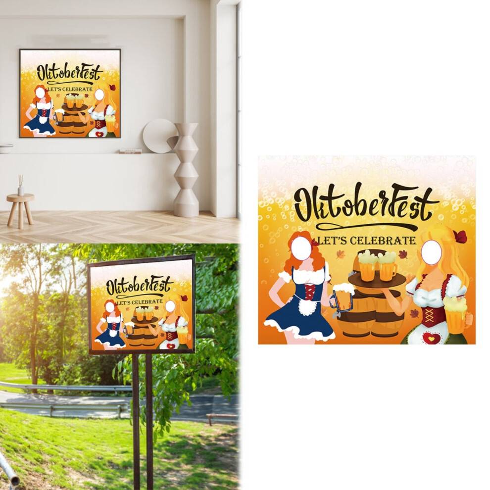 Ølfestivalens hule ansigt fotobanner