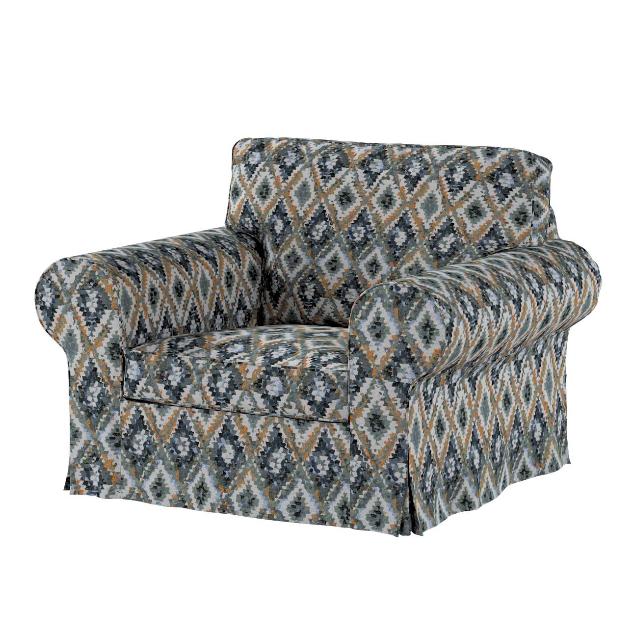 Ektorp klädsel<br>fåtölj, Bouclé flerfärgad, 104 X 88 X 88 CM, Cosy Home