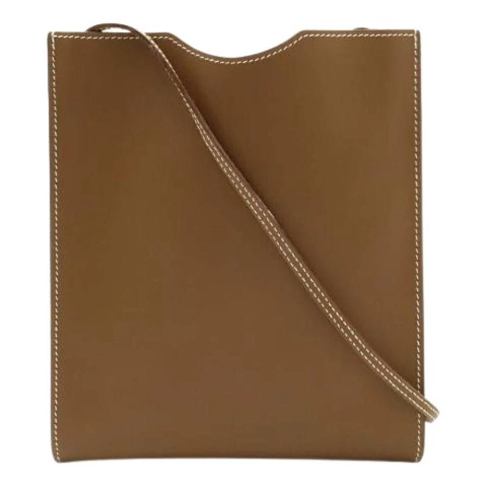 Hermès Vintage Pre-owned Onimeto Læder Mini Skuldertaske - Vintage - Dame - Brun - ONE SIZE - Uld