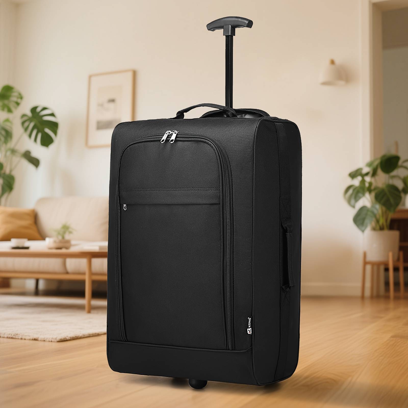 1pc Of 53 X 36 X 18cm Lightweight Cabin Trolley Hand Luggage Suitcase Soft Case Small Suitcase For Aeroplane Hand Luggage For Lufthansa Eurowings Ryanair Rolling Suitcase Trolley Fabric Case