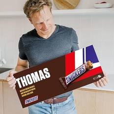 Snickers personalisierte Schokoladentafel – Personalisieren sie ihre riesige milchschokolade-geschenkbox, das perfekte geschenk für frauen, geschenk für männer (Snickers XXL)