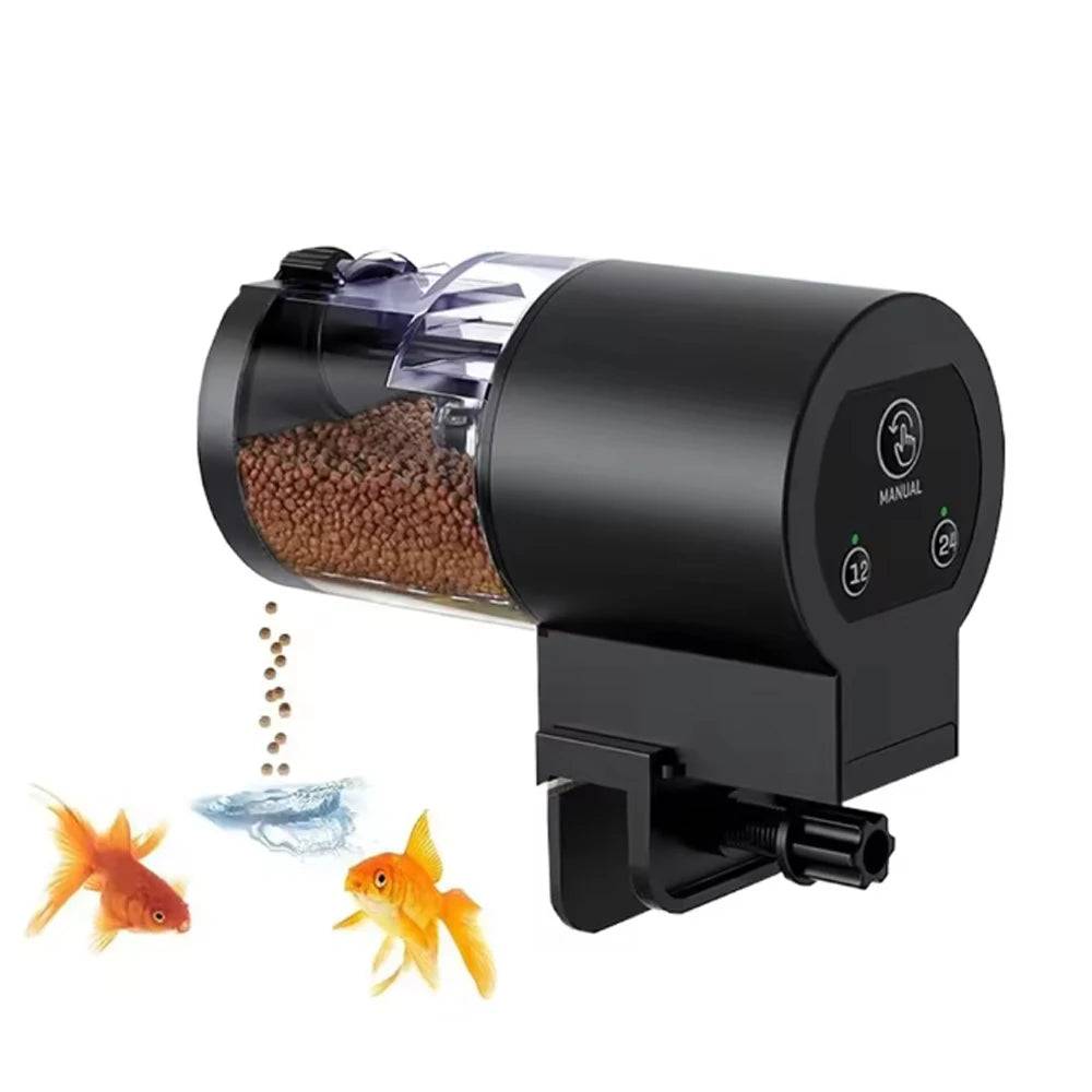 Smart Timed Automatic Fish & Turtle Tank Feeder - 2-speed timer