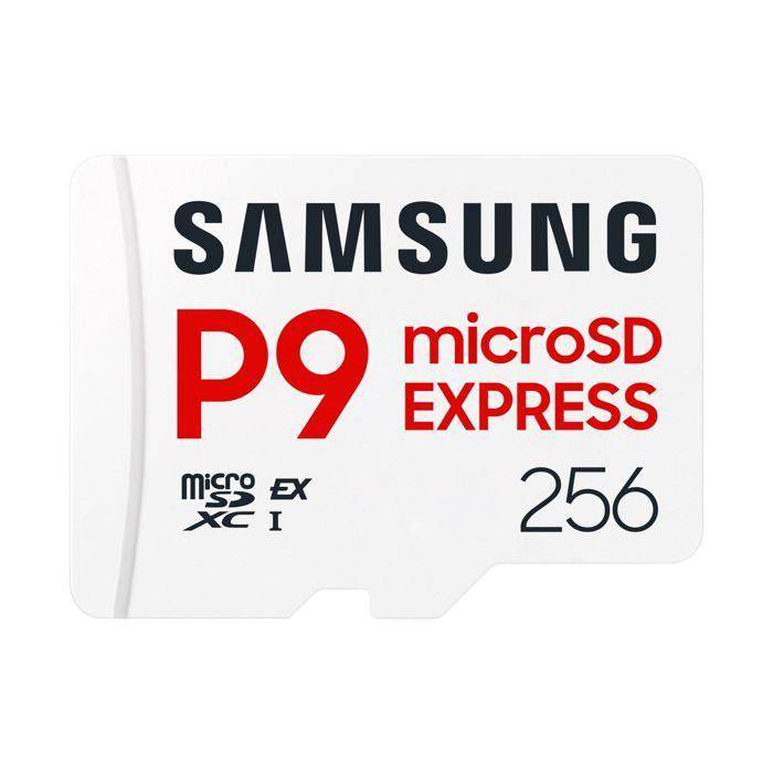 microSDXC Express Memory Card - Samsung - 256 GB - P9 Express - 800 MB/s - Class 10 - Antimagnetic - Waterproof