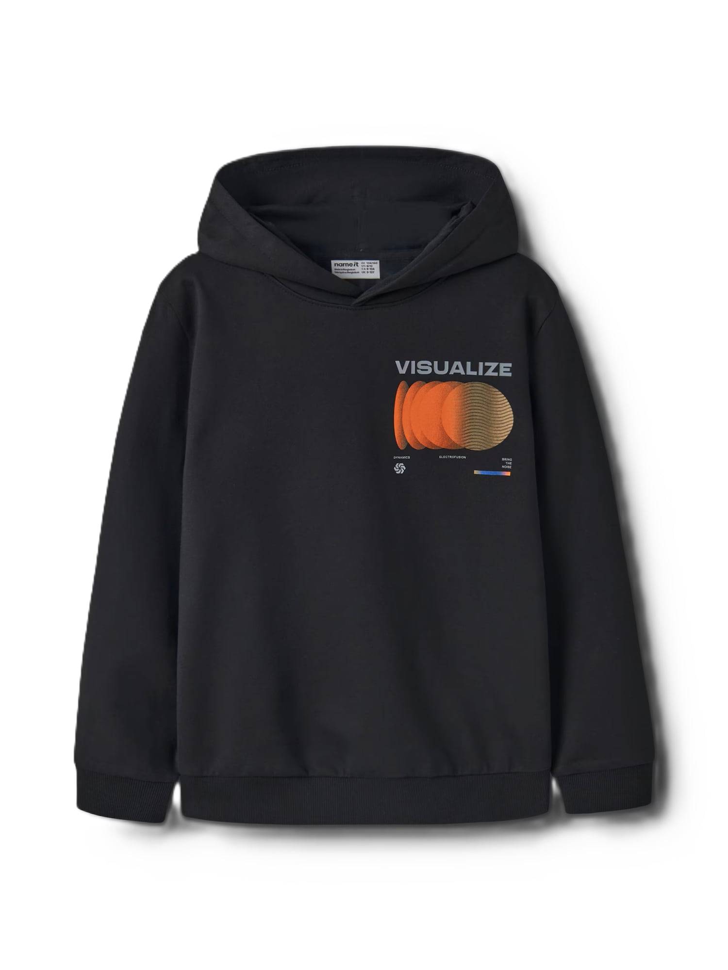NAME IT Sweatshirt 'NKMNIGO' blå / stone / mörkorange / svart