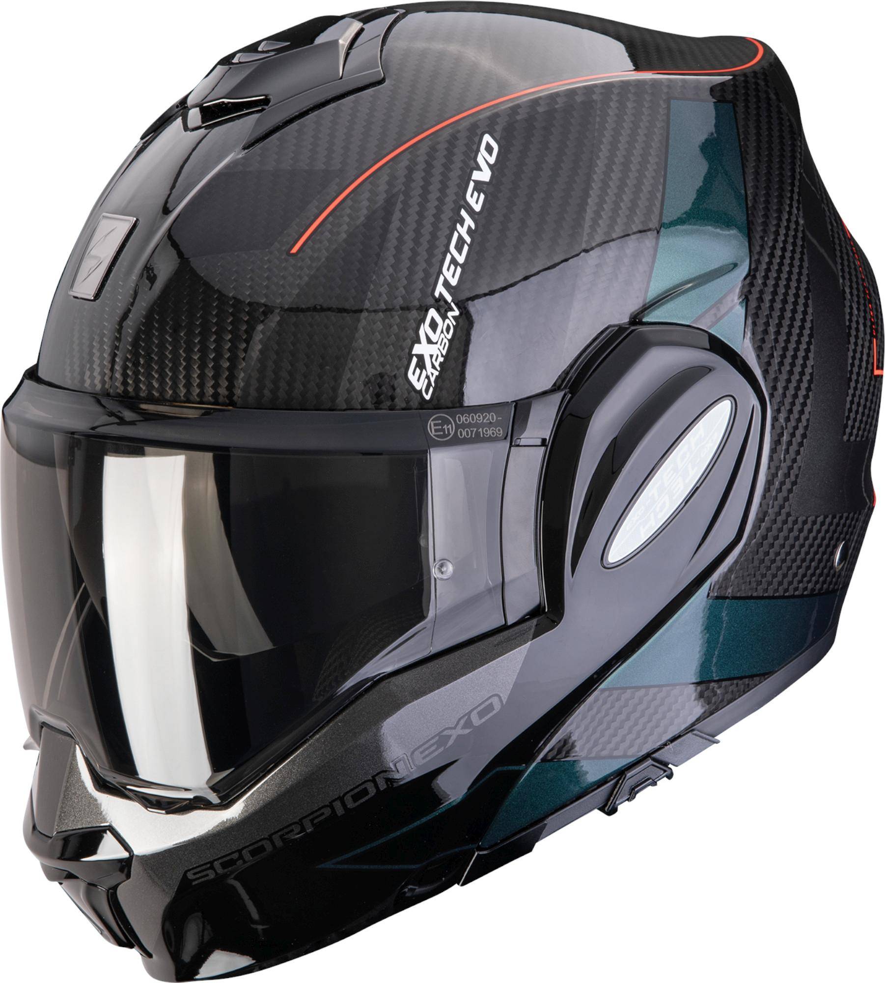 Scorpion EXO-Tech Evo Carbon Cad Flip-Up Hjälm