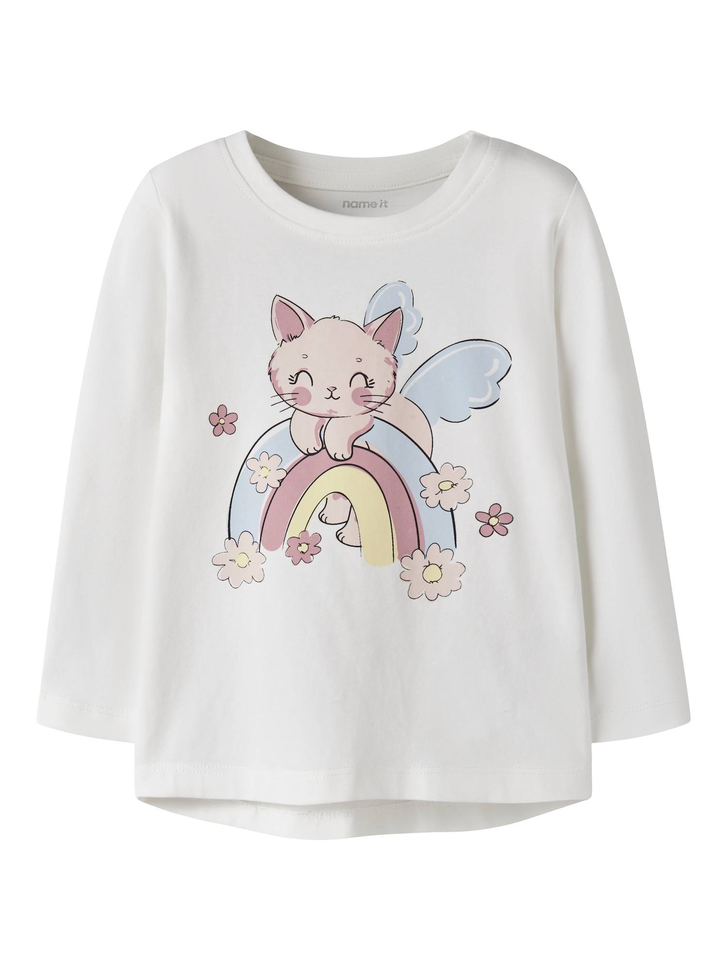 NAME IT T-shirt 'NMFVIX' ljusblå / ljusgul / svart / vit