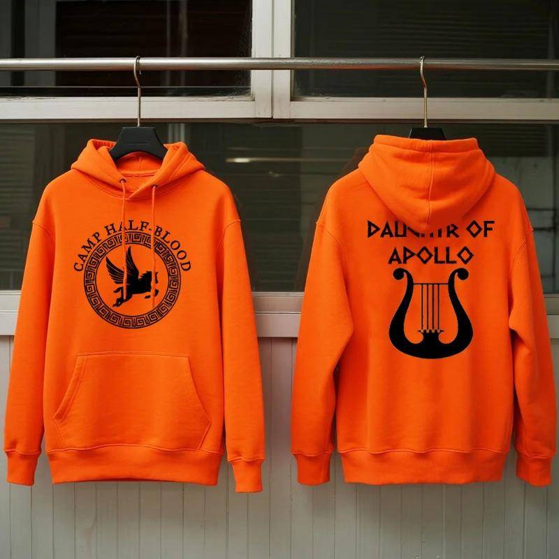 Camp Half Blood Huvtröja Höst/Vinter Halva Lägret Spel Herr Orange Huvtröja Percy Jackson Halloween Herr Tröja cm black