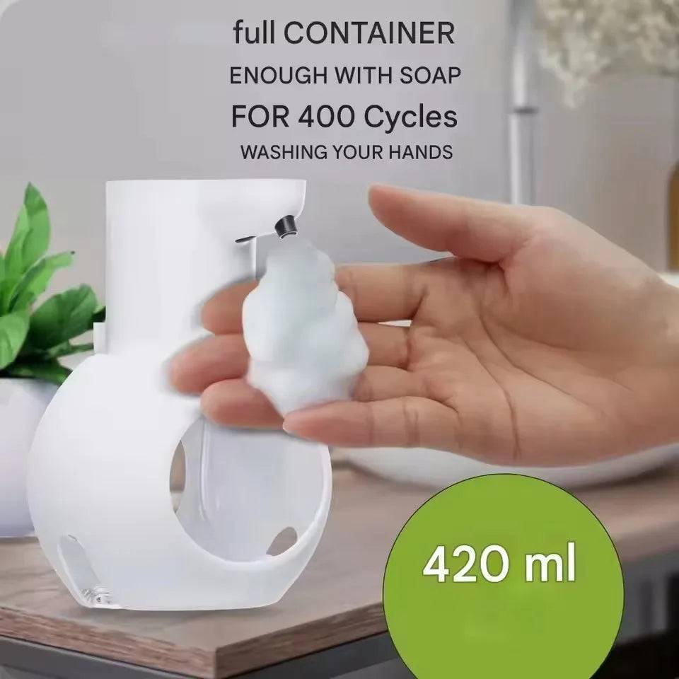 Xiaomi 380ml Automatic Soap Dispenser Foam USB Charging Touchless Smart Display - P2 420ML White