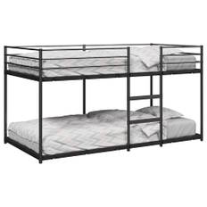 vidaXL køjeseng uden madras 90x200 cm stål sort