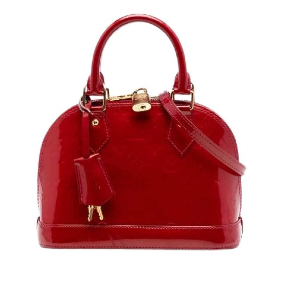 Louis Vuitton Vintage Pre-owned Alma BB - Vintage - Dame - Rød - ONE SIZE - Uld