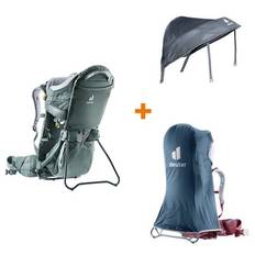 Deuter Kid bæresele Comfort Active teal inkl. sol- og regnslag