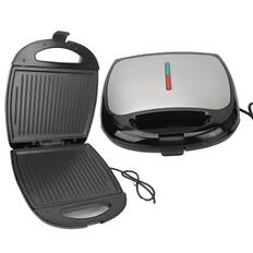 1000W Sandwich Maker Non Stick Plate Double Sided Flip Electric Panini Press Grill for Breakfast L