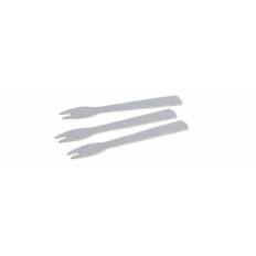Pommes frites gaffel Papir Engangs 88 mm FSC Hvid 1000 stk