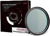 Hersmay 40,5 mm ND-filter ultratunn flerskikts MC fiber variabel neutral densitet ND linsfilter ND2-ND400 filter variabelt gråfilter 40,5 mm positionslås optiskt glas aluminium matt ram
