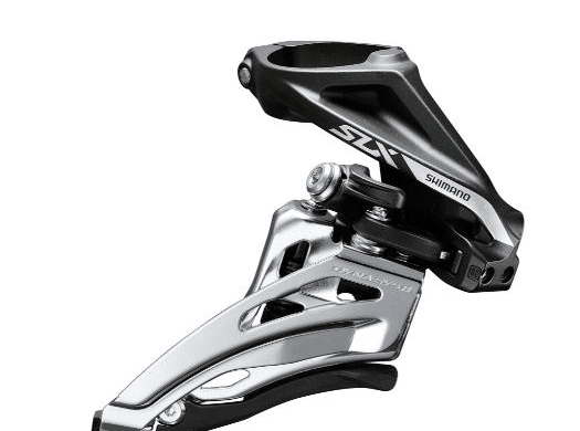 Shimano SLX forskifter FD-M7020, sort, Front Pull, 2x11-speed, ø31,8/34,9mm.