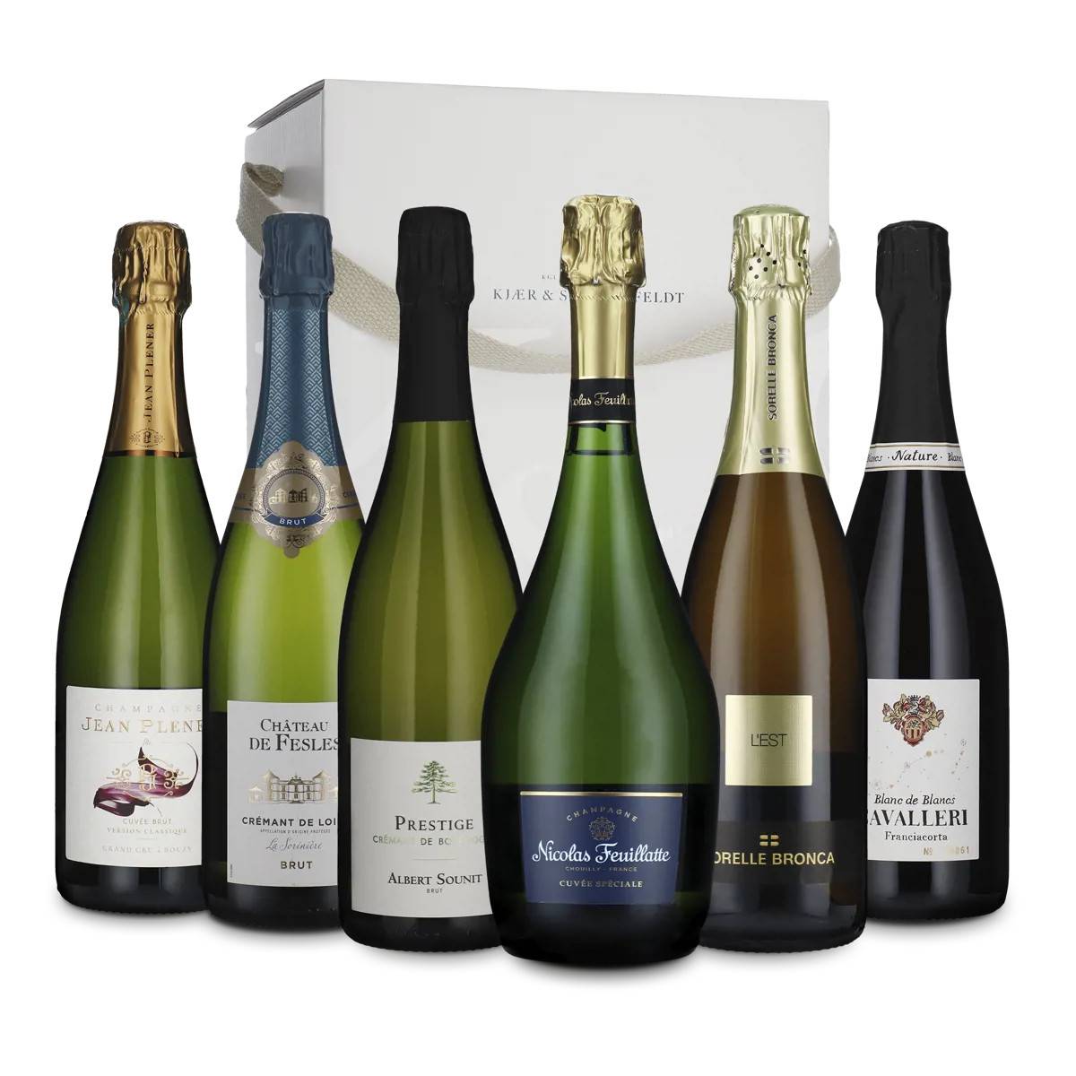Smagekasse Champagne og Venner (6 flasker)