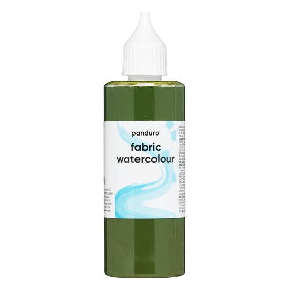 Fabric Watercolour 85 ml – olivgrön textilfärg akvarell - Grön