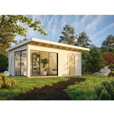 Attefallshus PALMAKO Andrea 17,1m² Slide Plus vit/transparent