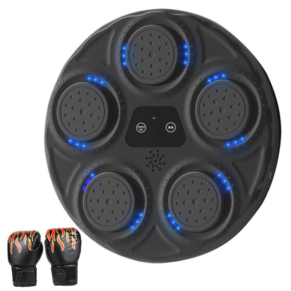 Smart Musik Boxningsmaskin Boxning Barn LED-upplyst Sandsäck Avslappnande Reaktionsträning Mål för Boxningssport Smidighet Reaktion Style E