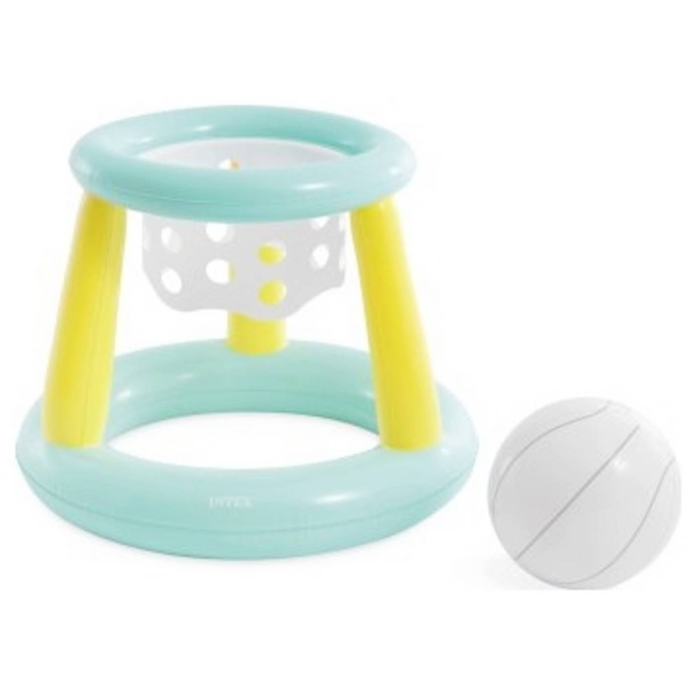 INTEX ”Mega Floating Hoops” basketkorg med uppblåsbar boll ger actionrik lekglädje i poolen och utanför poolen - ideal för barn från 6 år och vänner.