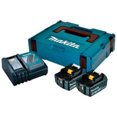 Makita Batterisæt 2XBL1840B+DC18RC 2.stk (18V) 4,0Ah Sort