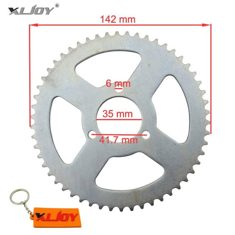 Xljoy t8f 54t tand 35mm bakre kedjehjul för 47cc 49cc minimoto mini smutspåcykel barn atv quad baby crosscyklar