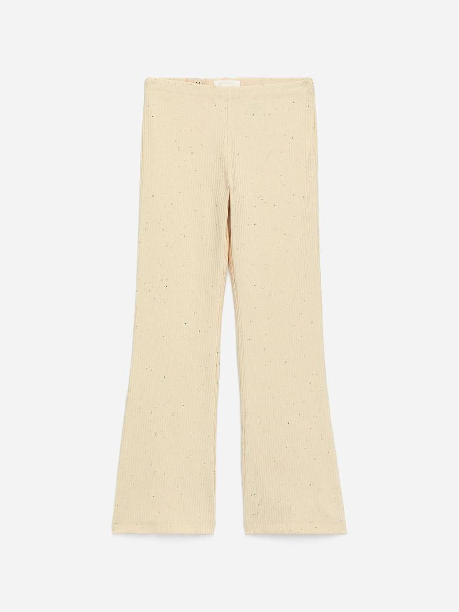 ARKET Ribbstickade Leggings -Vit, 110/116
