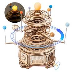 ROKR 3D Holzpuzzle Erwachsene Sonnensystem STEM 3D Puzzle Modell Schreibtischdekoration Geschenk für Männer Frauen(ST001)