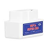 OBD2 -skannerkod, för ELM327 12V OBD2 -skanner Mini WIFI Bildetektor Diagnosadapter(vit)