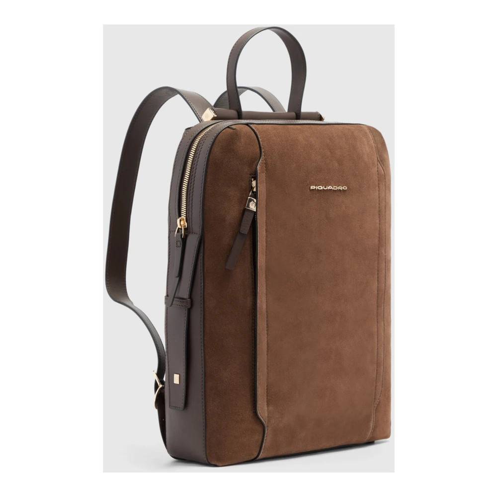Piquadro Circle Laptop Rygsæk 14" - Tasker - Dame - Brun - ONE SIZE - Uld