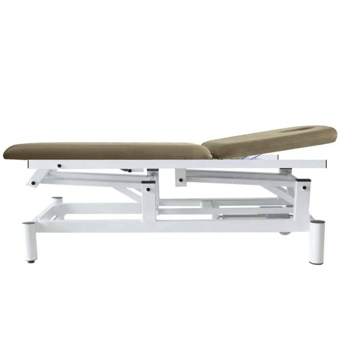 Massage-Expert Stationær elektrisk massagebriks - 190 x 62/70 cm. - 2 zoner Creme