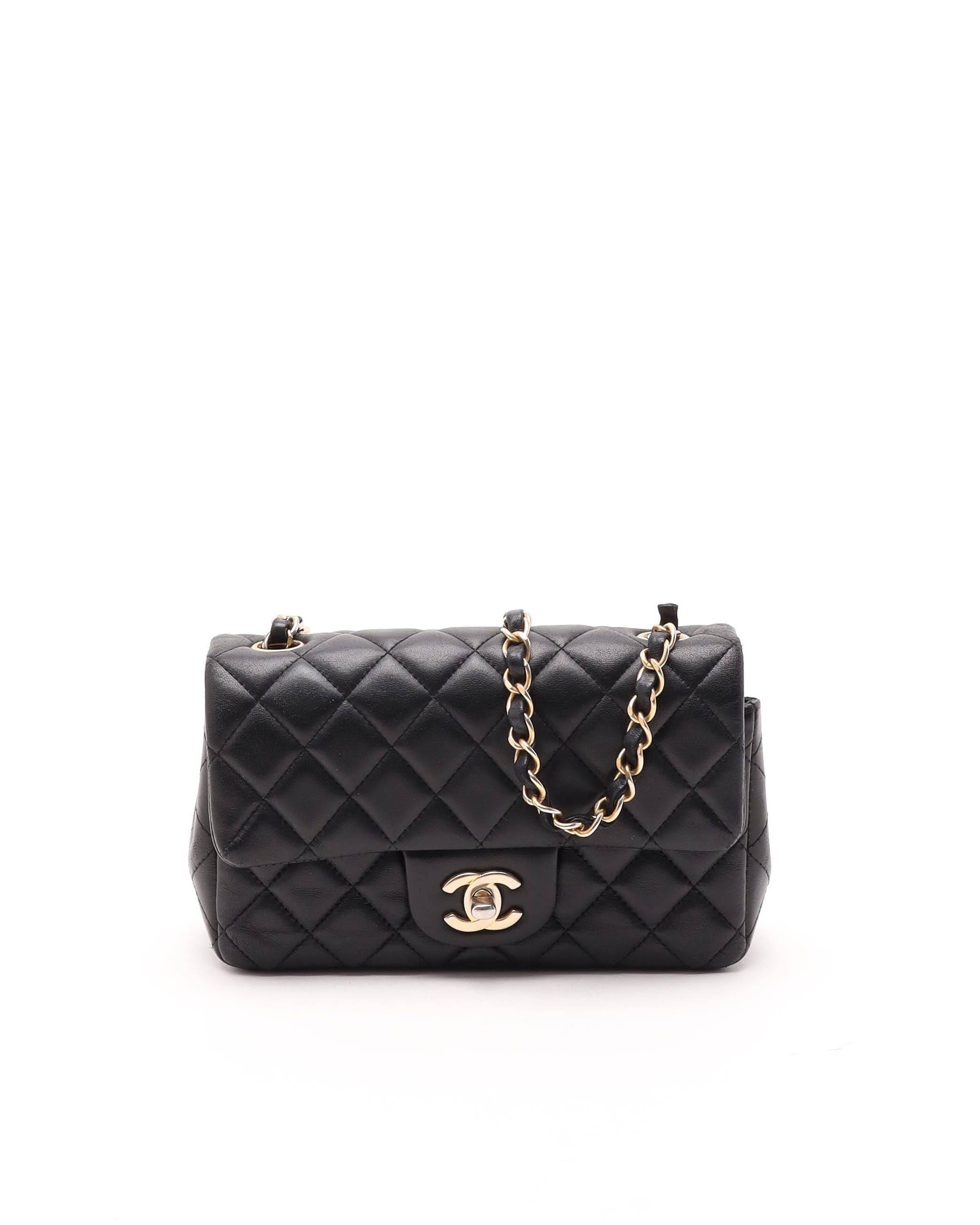 Chanel Classic Mini Rectangular Single Flap Bag - Black - One Size