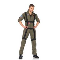 Top Gun Jumpsuit Costume with Harness For Men