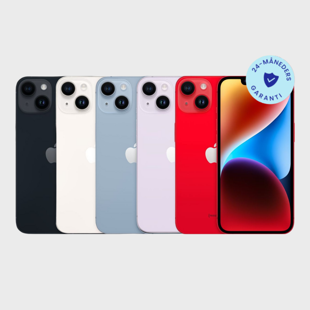 iPhone 14 - Hvid / Meget God / 128 GB