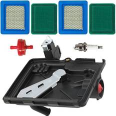 ZAMDOE Air Filter Cartridge Pre Filter Primer Base Kit for Briggs & Stratton 491588S 491588 491588B 399959 5043K 491435S 795259 469116 792040 Lawn Mower Replacement Parts with Spark PlugL8