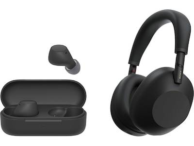 Sony WH-1000XM6 trådlösa hörlurar, over-ear (svart) + WF-510 buds