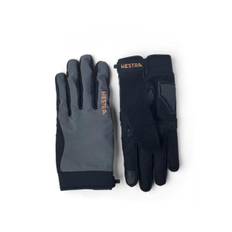 Hestra Bike Guard Long cykelhandsker mørkegrå unisex - Størrelse Large