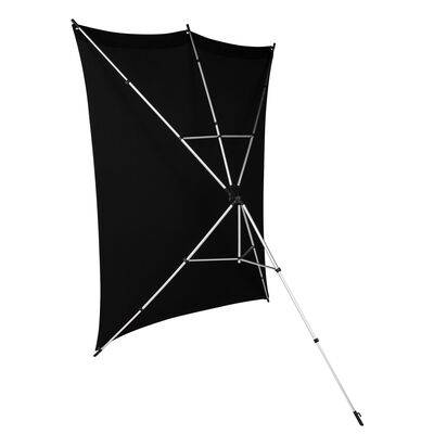 Rollei X-Drop baggrundsstativ + baggrund 2,1 m  sort