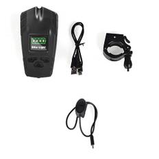 Cykelhuvudljus cykel med hastighetsmätare Trådlös horn 2000mAh vattentät cykelhastighetsmätare Horn Light Black