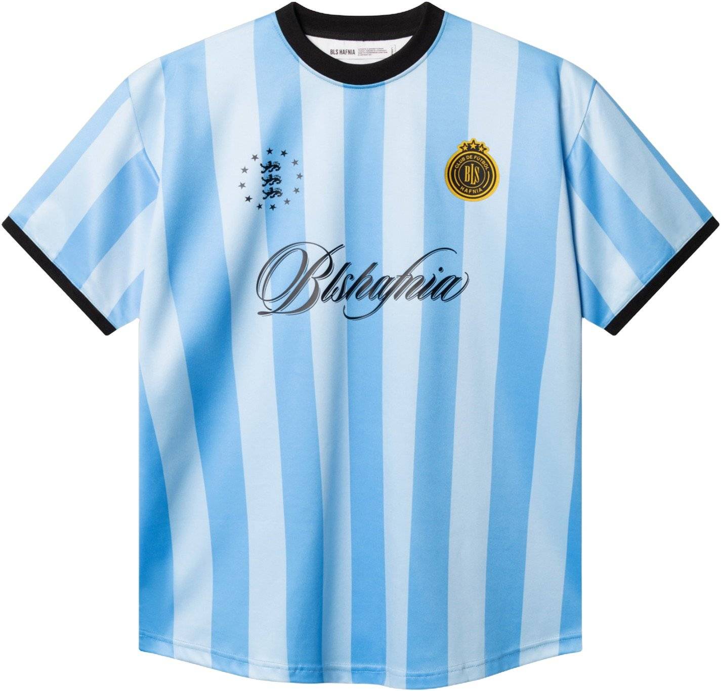 BLS Hafnia Florentina Soccer Jersey Mand Light Blue Kortærmede T-shirts Str Medium - hos Magasin.