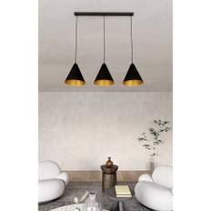 Rebel 3 Svart/Guld pendellampa - Ø23,5 cm, E27, 230V, utan ljuskälla