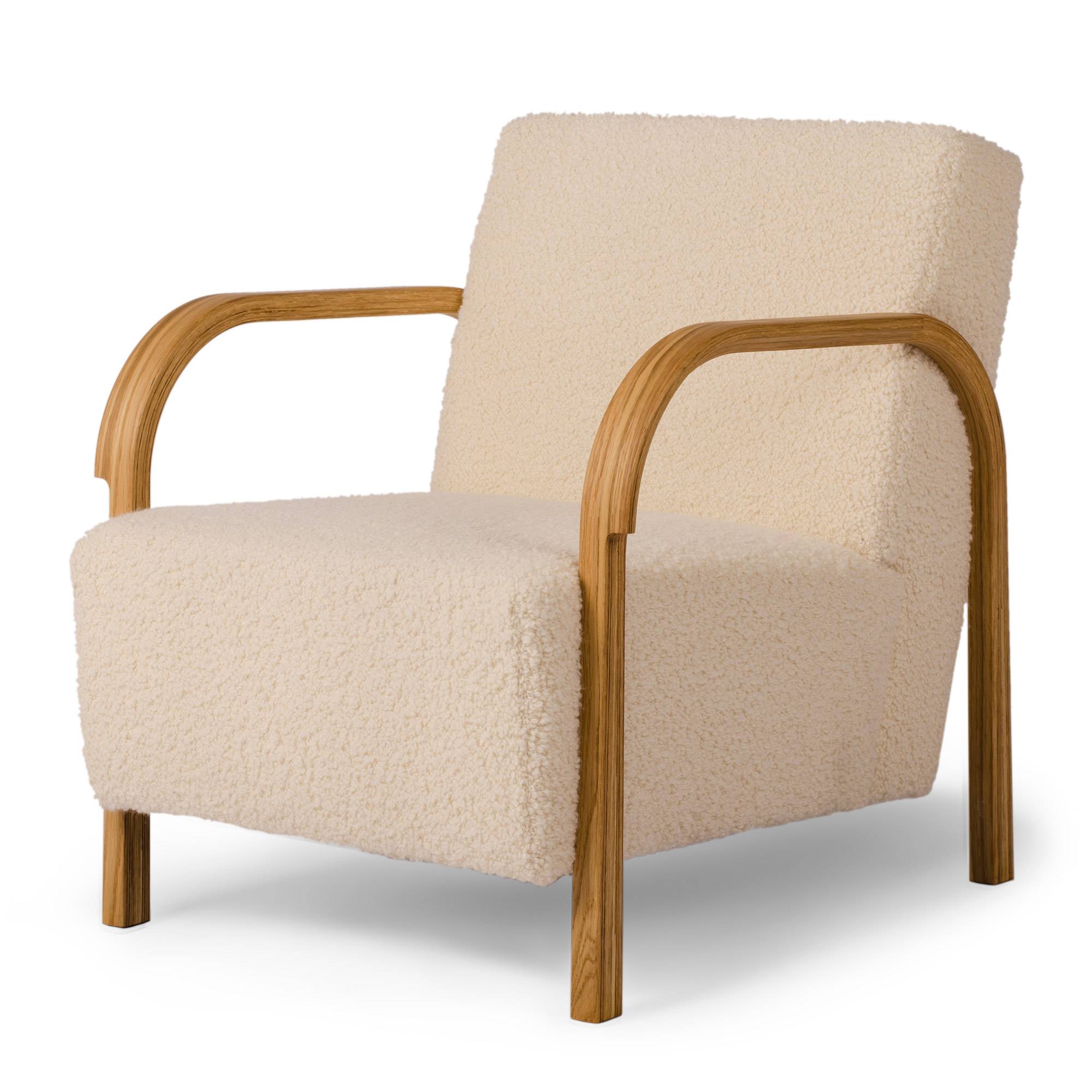 Mazo - Arch Lounge Chair Artemidor - Lænestole - Magnus Stephensen - Træ/Tekstilmateriale