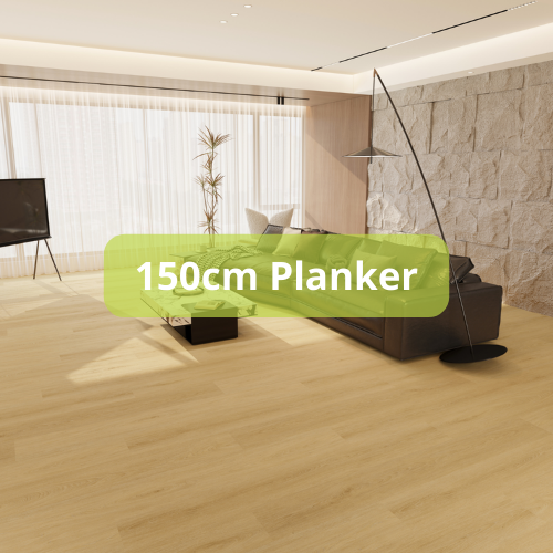 Vinyl Klikgulv | 150cm | Farveprøver Nordic Golden Oak - 150cm